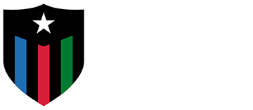 Shields and Stripes White Logo